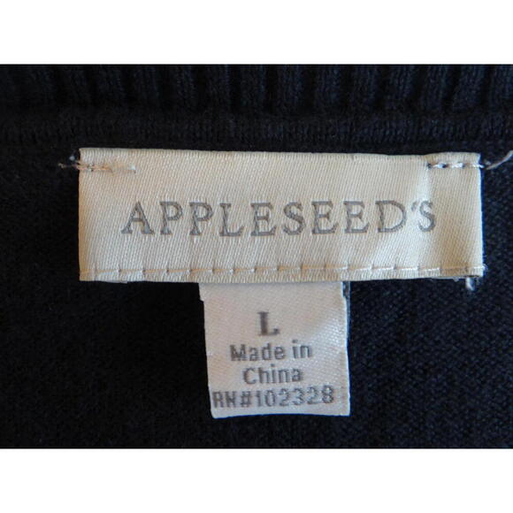 Appleseed's Women's Black Cardigan Sweater - Size‎ L - Picture 3 of 3